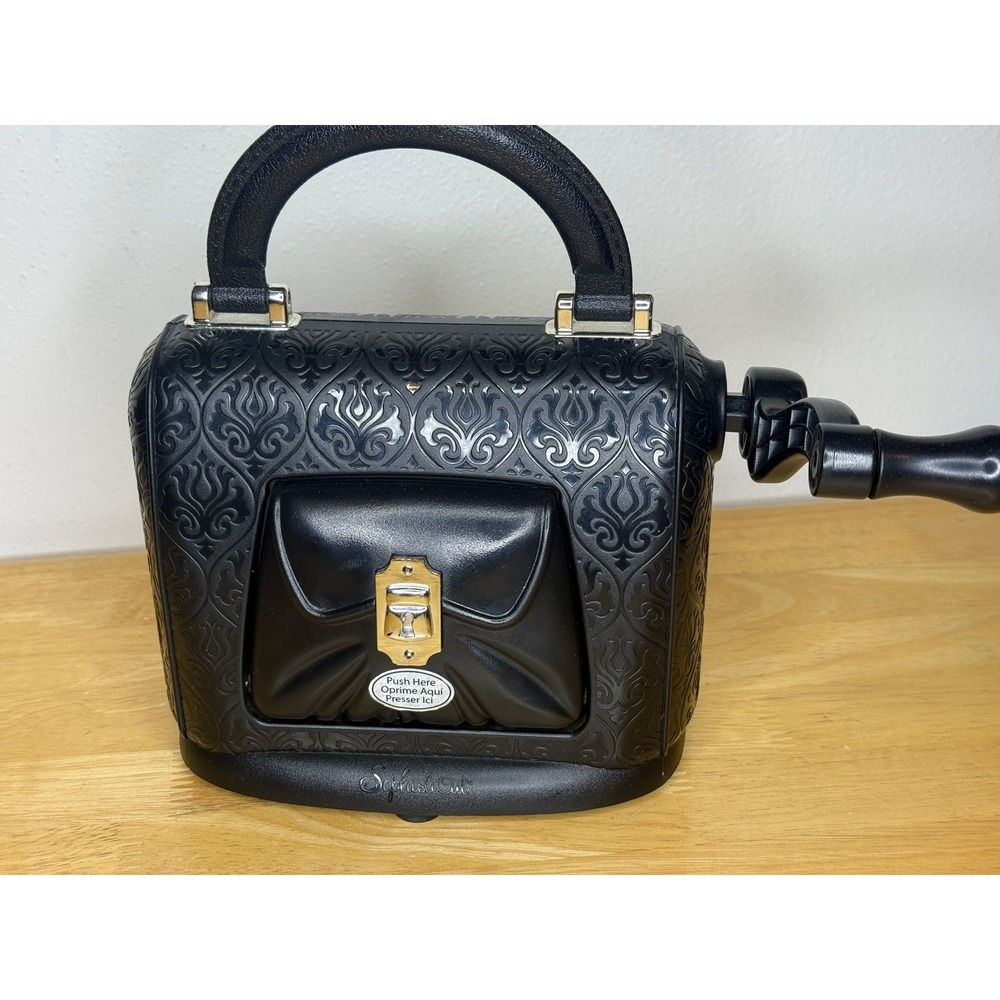 Sizzix SophistiCut Die-Cutting Machine Black Damask Purse Design SA10213